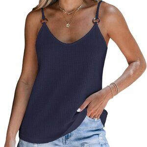 NWT Cupshe  Loose Fit Casual Flowy Tank Tops Cami Women's V Neck Size XL